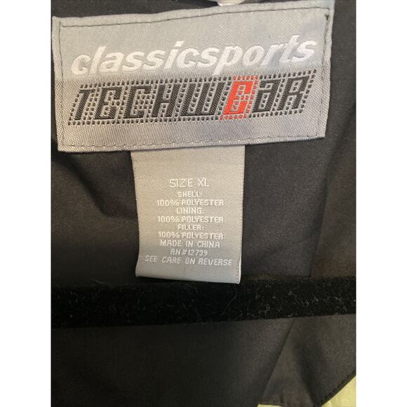 Mens Classicsports Techwear Lined Jacket Size Green Black White XL - Picture 4 of 5
